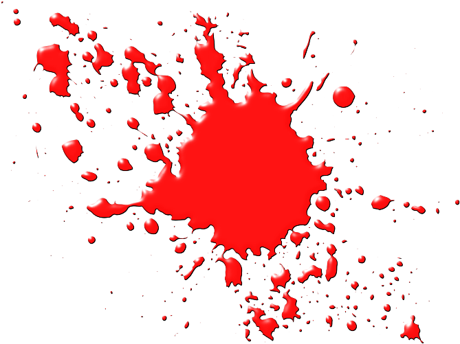 Blood Clipart Splater - Blood Splatter Clipart (800x598), Png Download