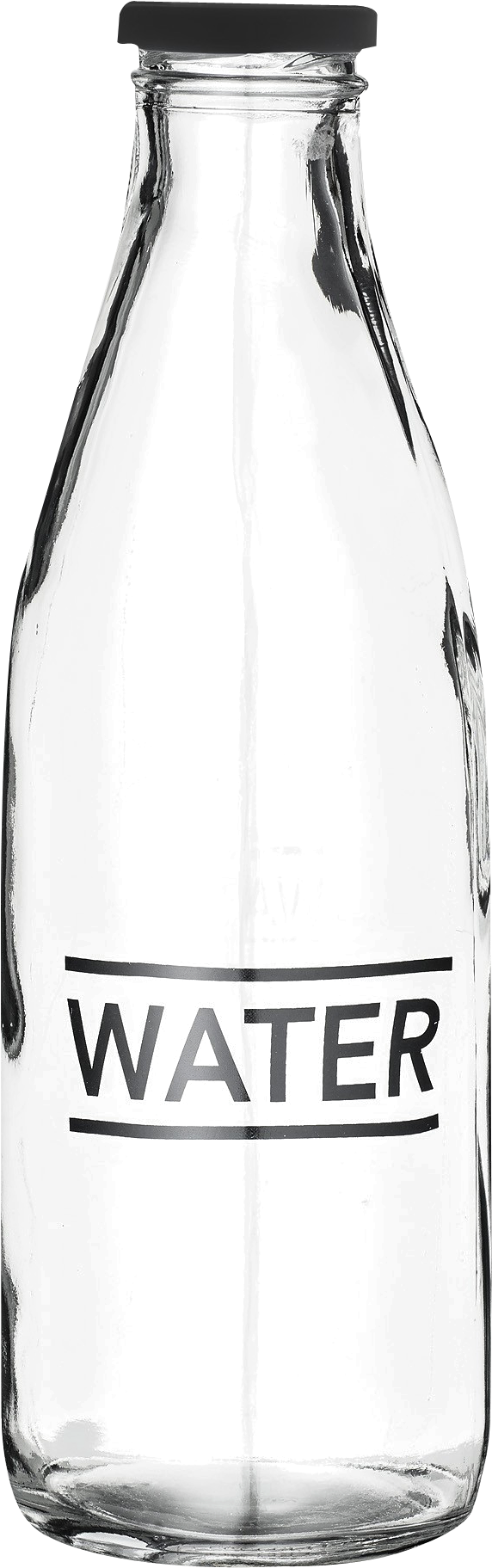 Glass Water Bottle Png Image - Bloomingville Water Glass 10cm (1044x2000), Png Download