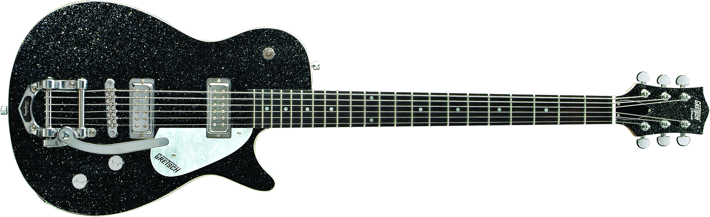 Gretsch G5265 Electromatic Jet Baritone, Black Sparkle (2400x742), Png Download