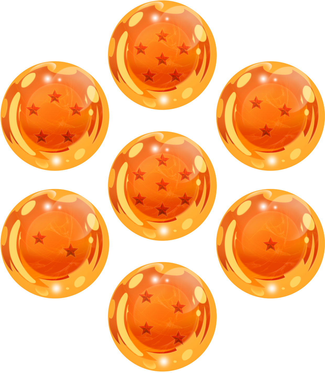 The Grand Dragon Balls - Dragon Balls Png (1280x1600), Png Download