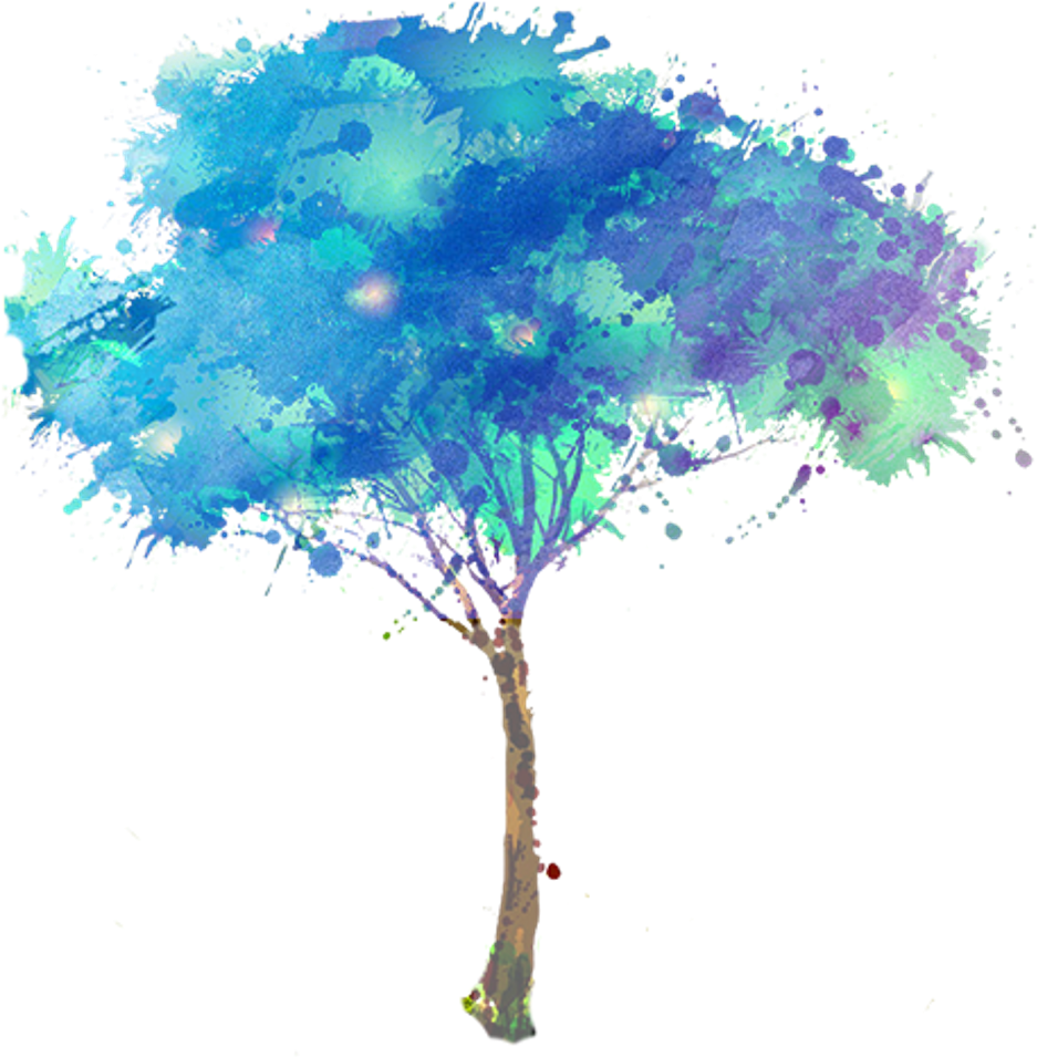 Tree Paint Watercolour Watercolor - Living Justification By Jonathan R. Huggins (1024x1024), Png Download
