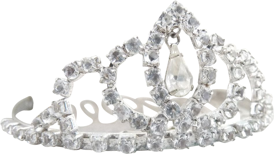Jpg Royalty Free Rhinestone Studded Tiara Hair Comb - Prom Queen Crown Png (967x967), Png Download