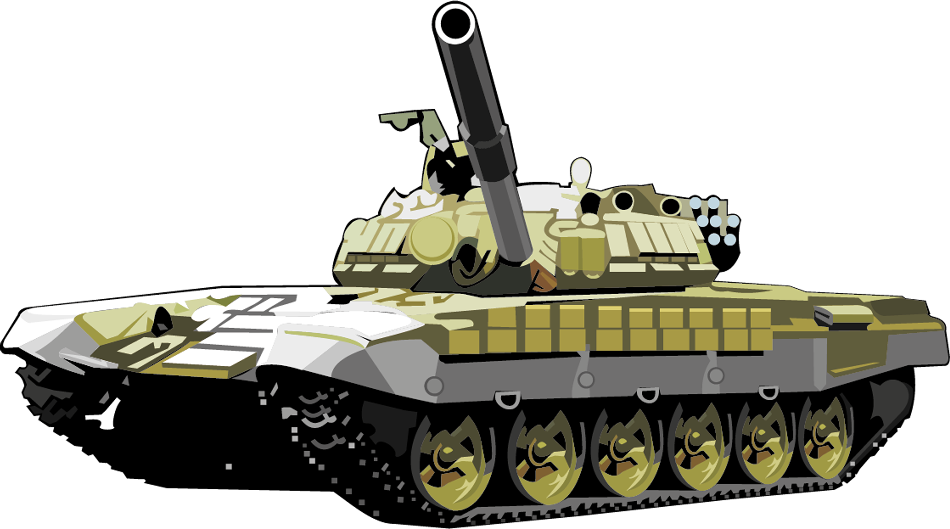 Stylized Tank Png Image - T 72 Tank Png (3319x2184), Png Download