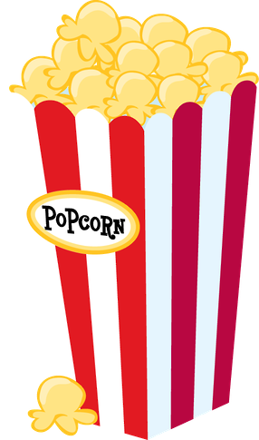 Popcorn Vector Watercolor - Circus Food Clipart (286x485), Png Download