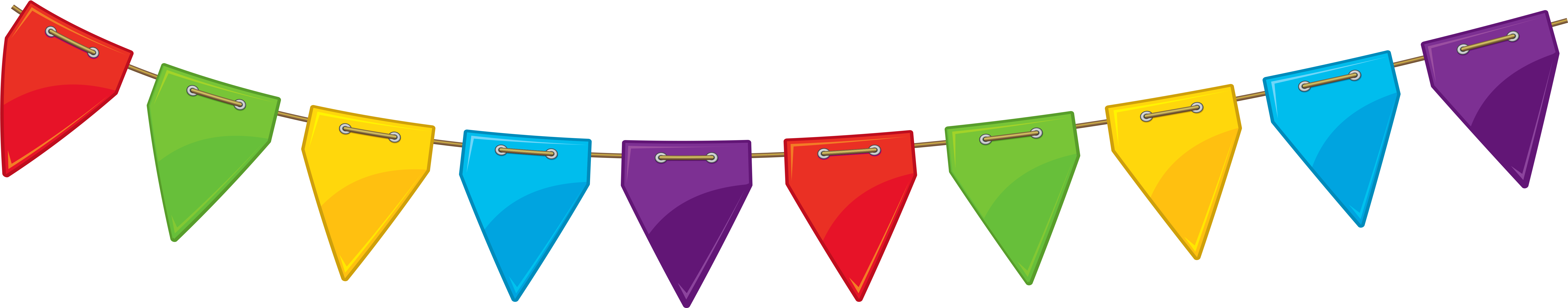 Vector Transparent Happy Birthday Clipart For Him - Streamer Clip Art (7769x2040), Png Download