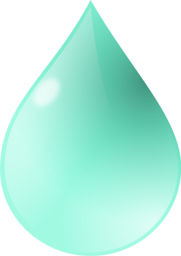 Glass Of Water Clip Art - Water Drop (600x845), Png Download
