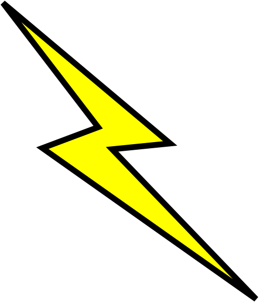 Free Icons Png - Lightning Bolt Clipart (510x595), Png Download