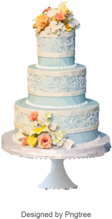 Blue Cake Png Images - Wedding Cake (360x360), Png Download