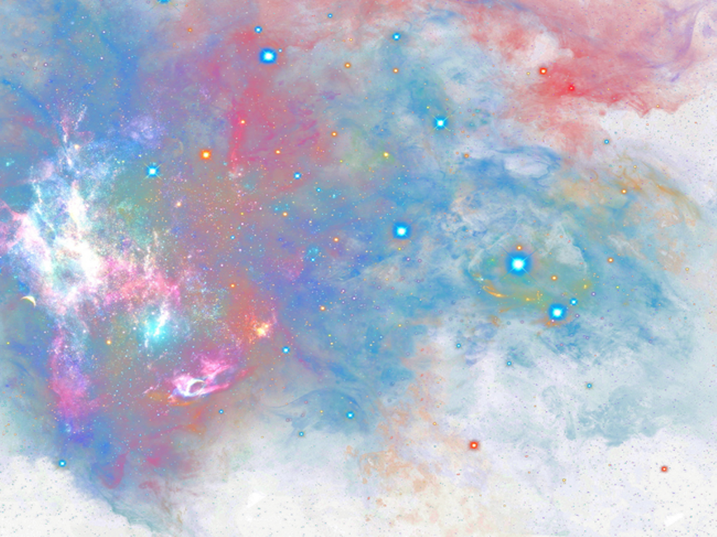 Report Abuse - Sky Galaxy Watercolor Png (650x487), Png Download