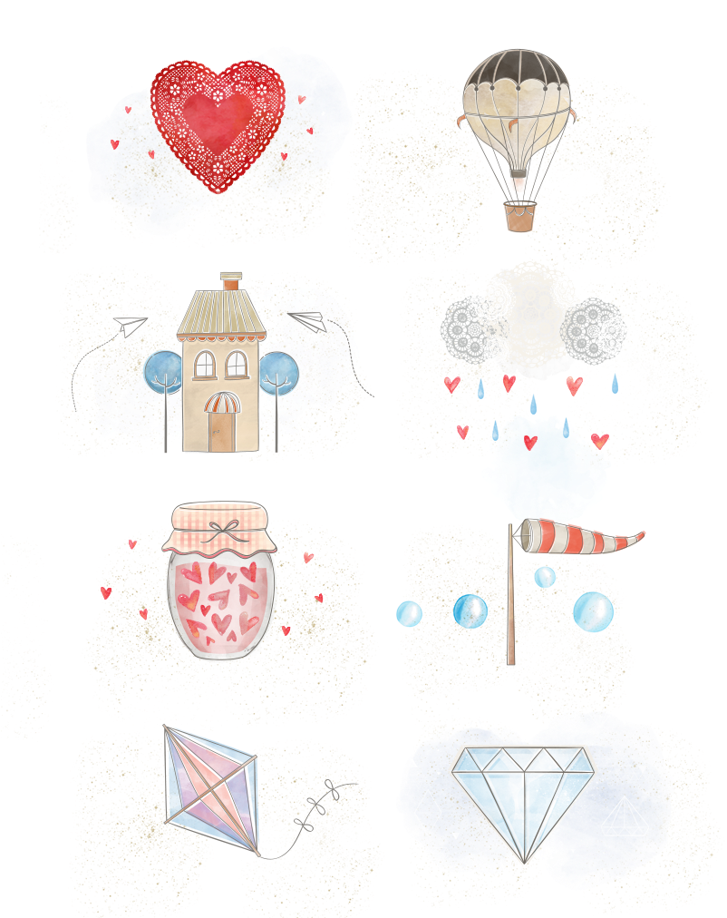 #illustration #elements #icons #calendar #watercolor - Drawing (865x1011), Png Download