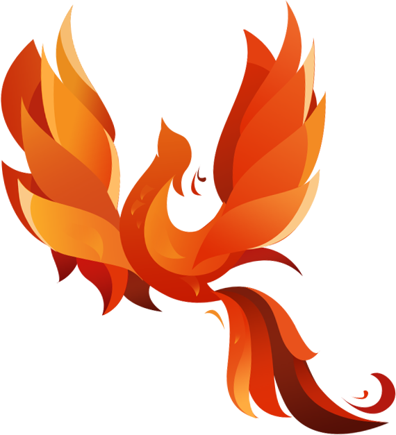 Phoenix Png Transparent Images - Transparent Background Phoenix Clip Art (570x627), Png Download