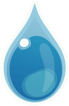Water Can Be Found In Ponds, In Small Lakes And At - Water Drop Animated (480x480), Png Download