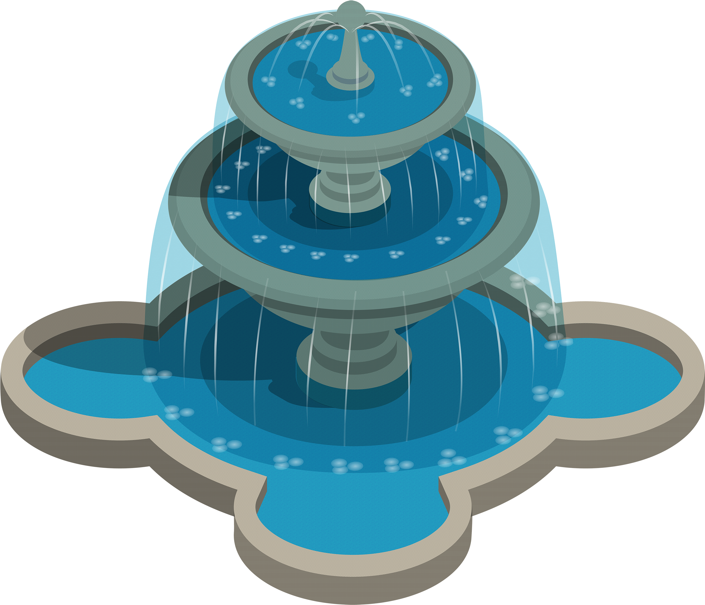 Fountain Clipart Water Drop - Fuentes De Agua Dibujo (851x729), Png Download