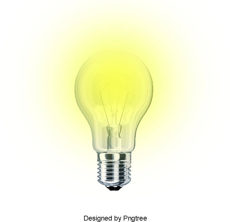 Glowing Light Bulb, Light Bulb, Lamps, Design Effect - Portable Network Graphics (360x360), Png Download