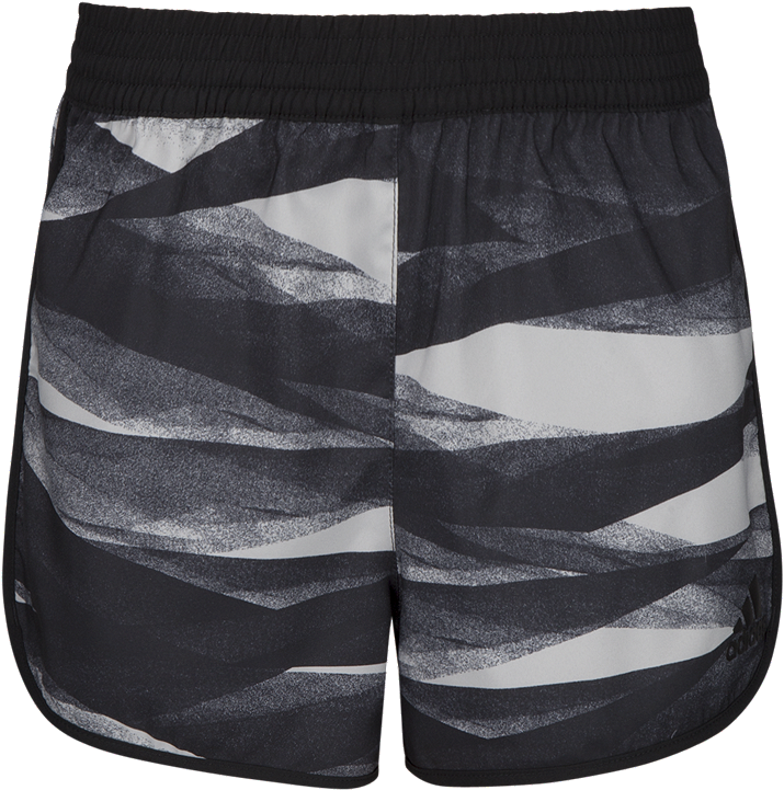 Adidas Girls' Printed Marathon Running Shorts (800x800), Png Download