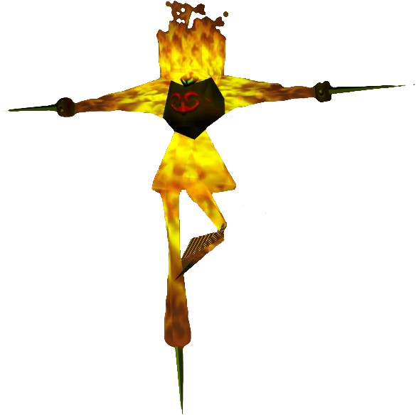 Flare Dancer - Ocarina Of Time Mini Bosses (584x591), Png Download