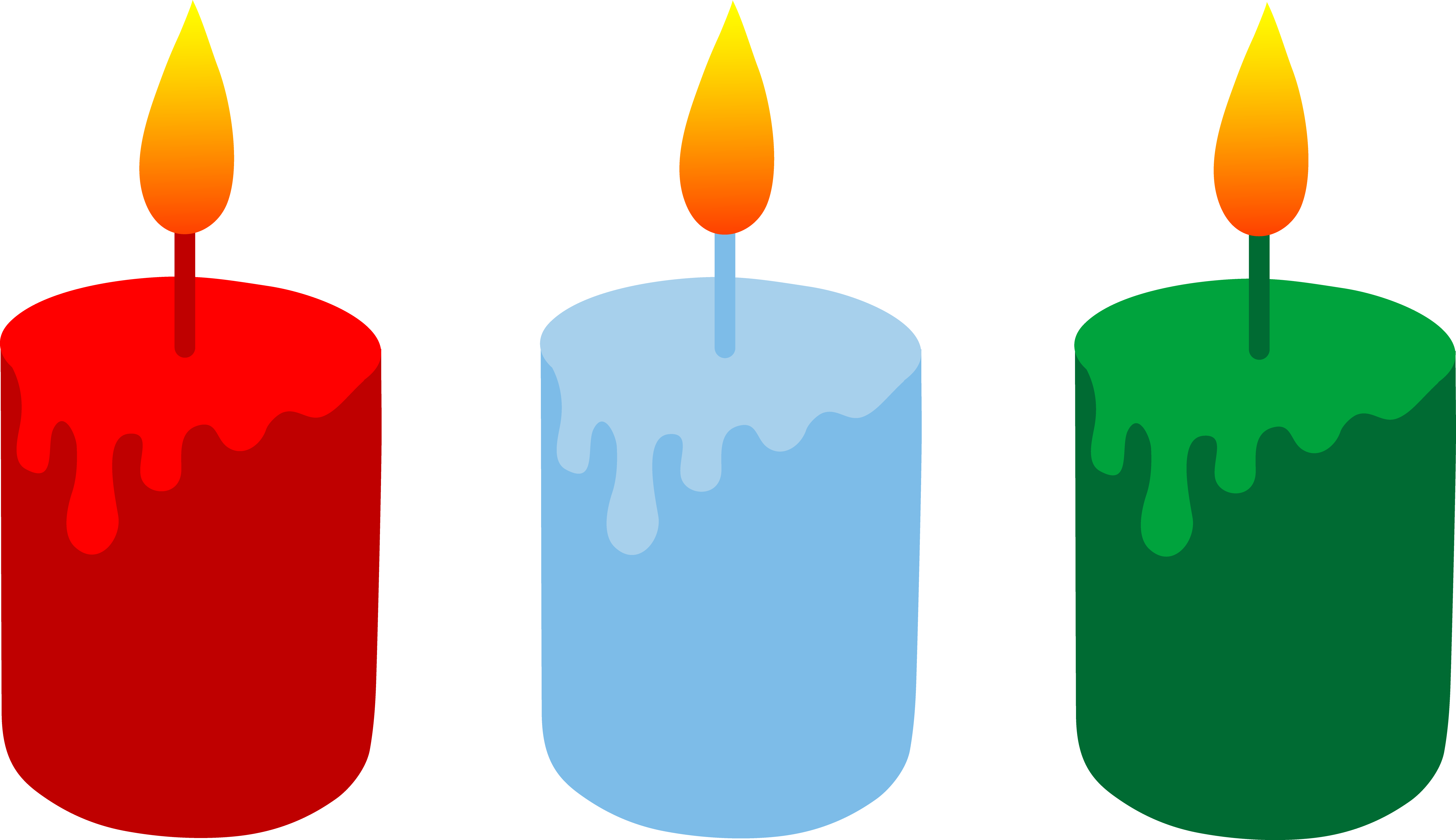 Clip Art Lights - Candle Clipart (5874x3389), Png Download