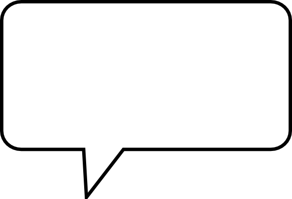 Dialog Bubble Rectangle Clip Art At Clker - Dialogue Clip Art Png (600x410), Png Download