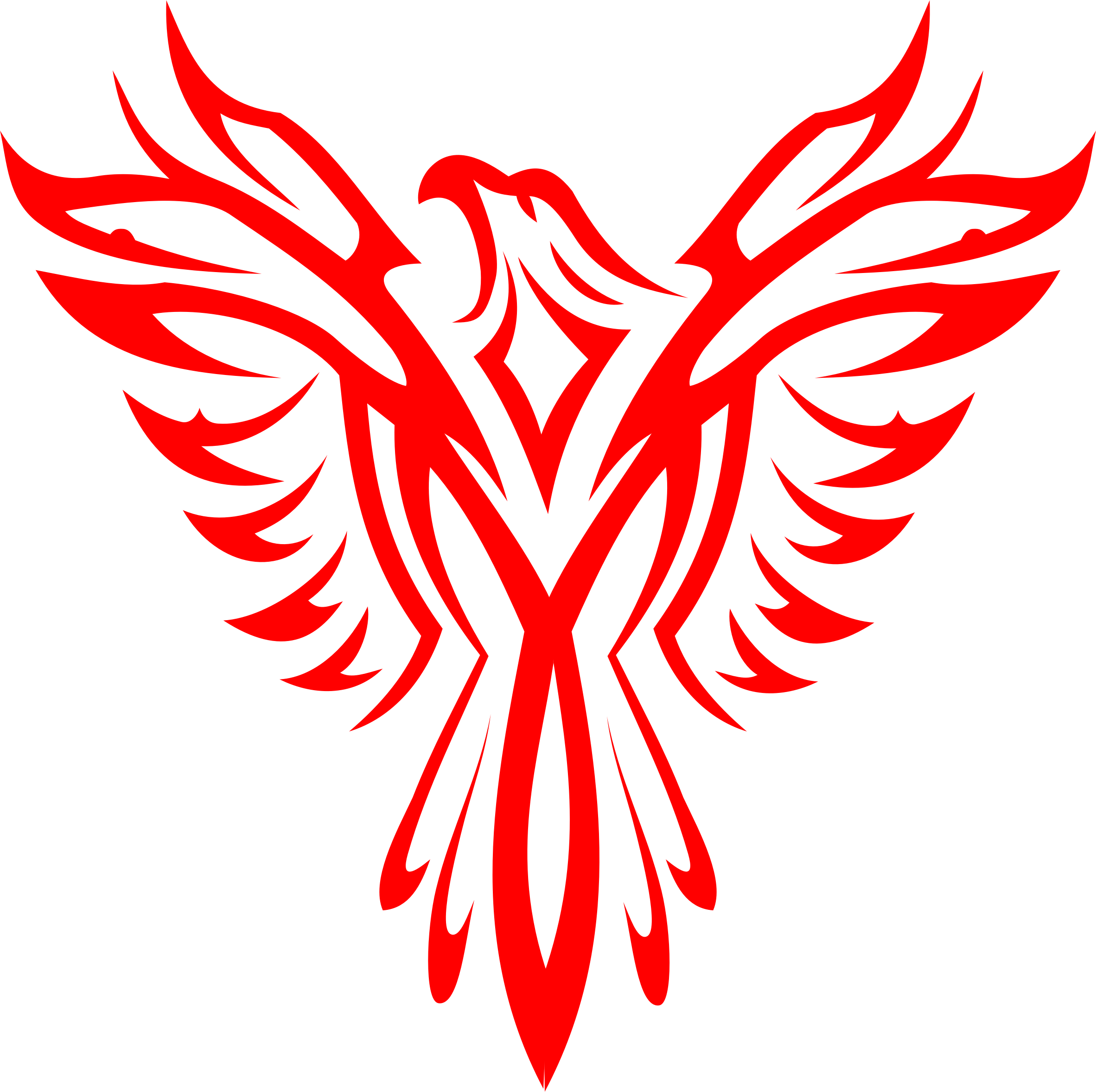 Transparent Bird Phoenix - Phoenix Bird (2364x2356), Png Download