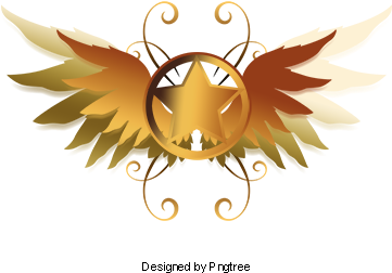 Golden Wings Logo, Decoration, Vector, Wing Png And - Illustration (360x360), Png Download