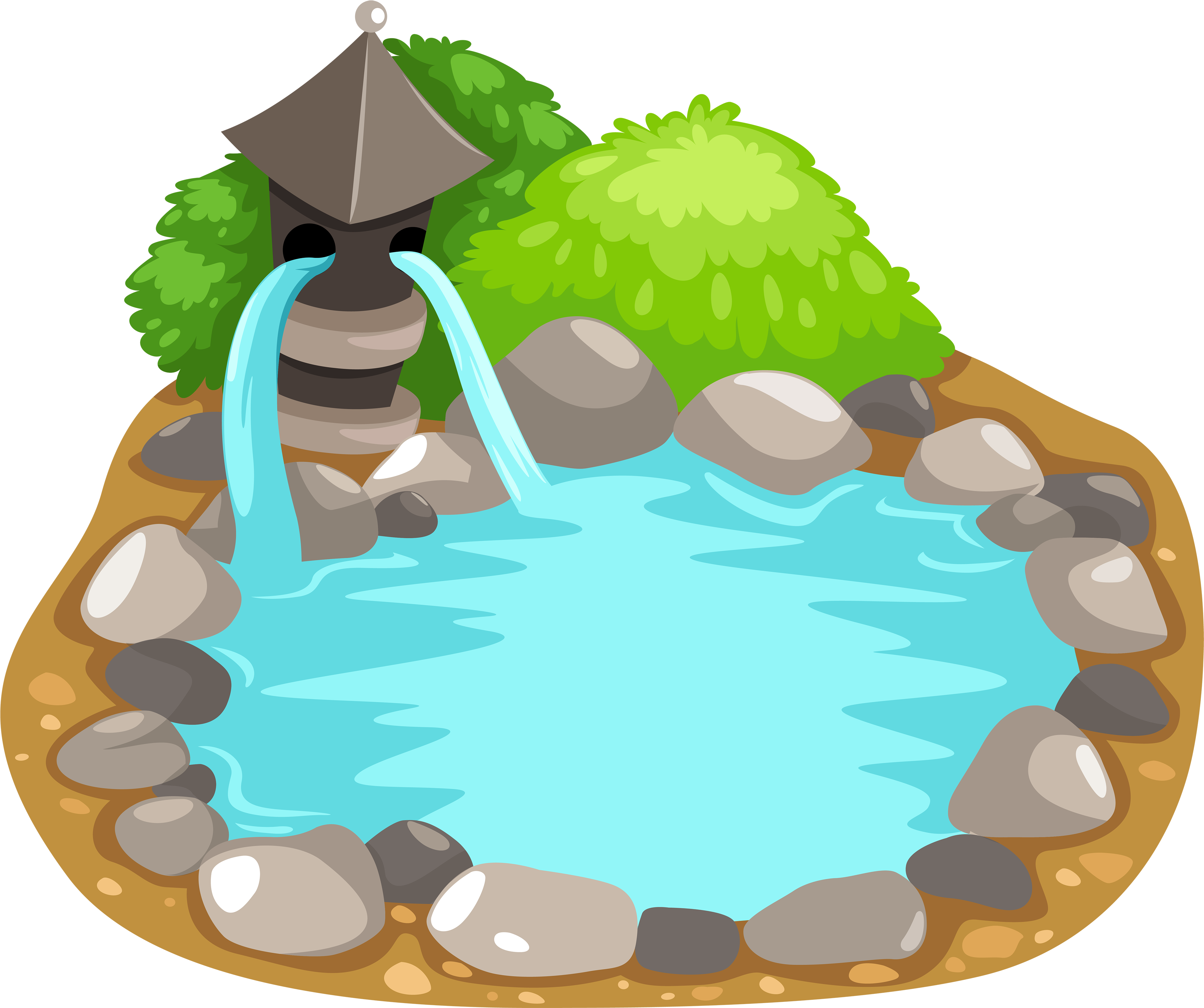 Pond Png Clipart - Fish Pond Clipart (4000x3364), Png Download
