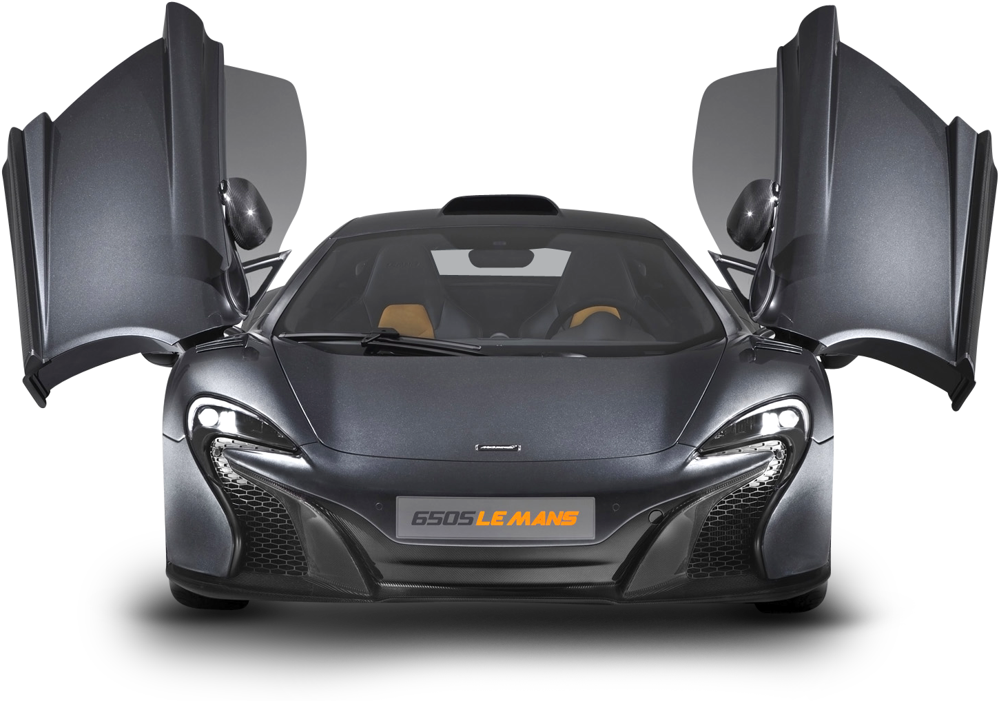 Grey Mclaren 650s Door Open Car Png Image - Open Car Png (500x325), Png Download