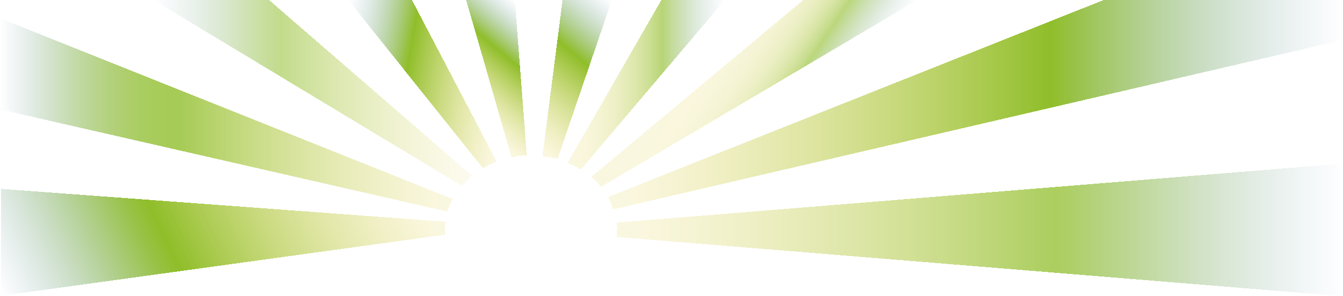 Green Rays Png - Green Sun Rays Png (2613x577), Png Download