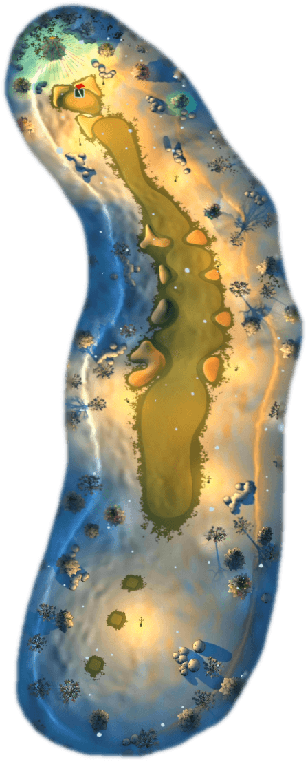 Hole 2 Map - Pottery (448x1107), Png Download