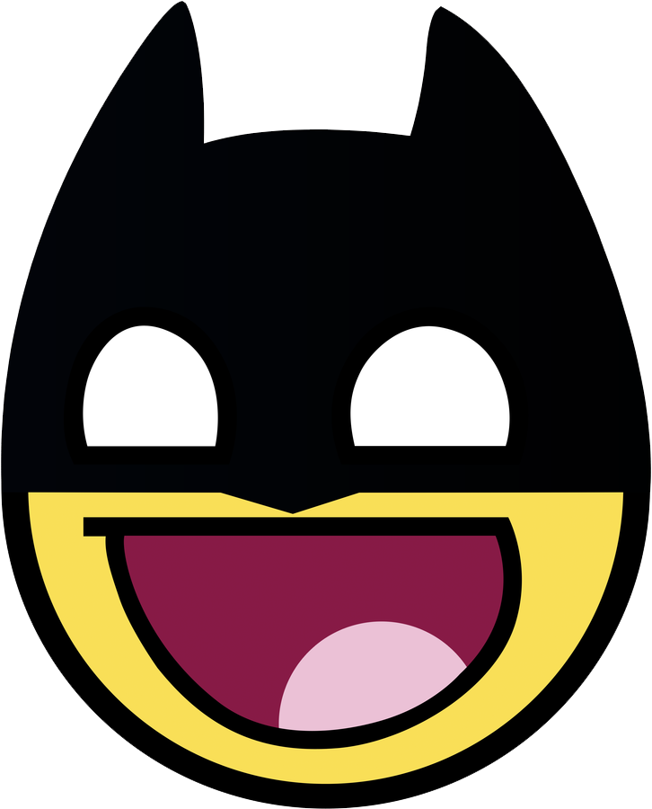 Awesome Face Batman - Awesome Smiley (900x999), Png Download