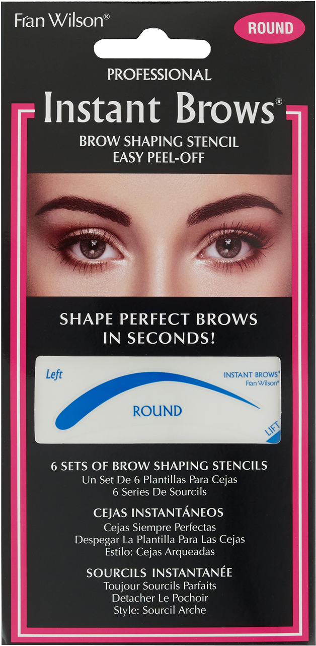 Franw1 - Fran Wilson Instant Brows Brow Shaping Stencil (round) (1500x1500), Png Download