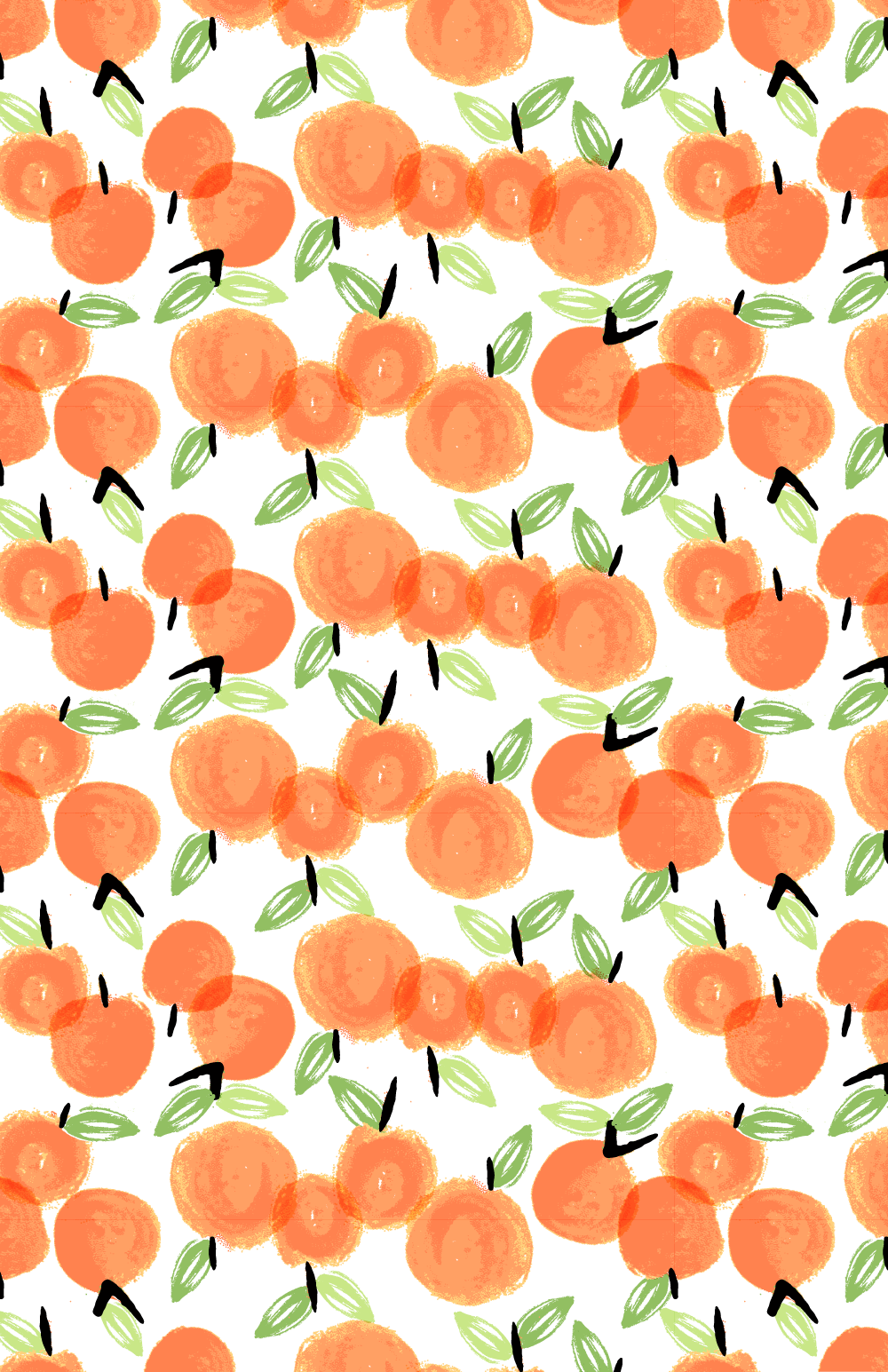 Graphic Free Download Adorable Little Print Would Make - Oranges Background (1000x1545), Png Download