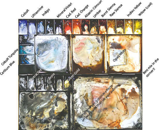 Click On Palette - Watercolor Painting (566x453), Png Download