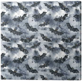 Happy Halloween Seamless Pattern Background - Watercolor Painting (400x400), Png Download