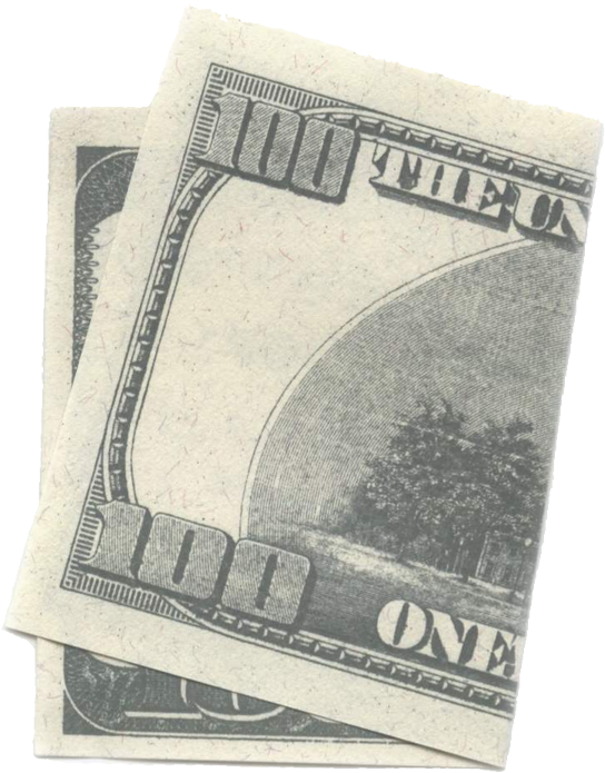 Home « 100 Dollar Bill Cards Clip Stock - Folded Dollar Bill Png (590x729), Png Download