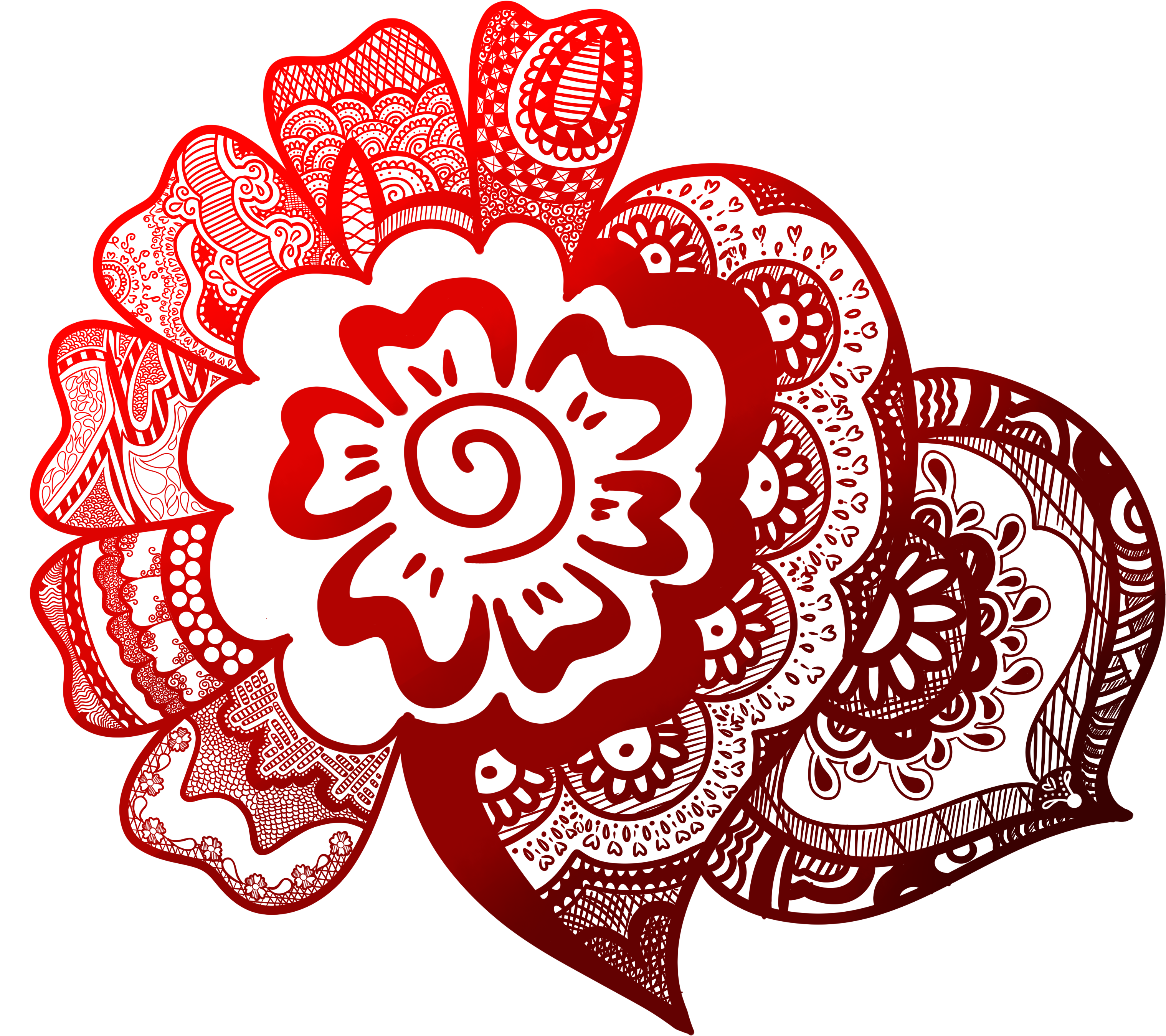 Henna Design Png - Mehndi Design Png (3355x2992), Png Download