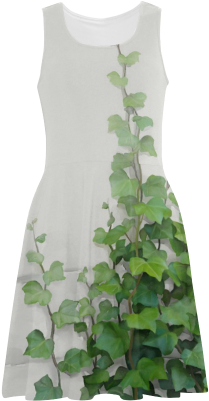 Watercolor Vines, Climbing Plant Atalanta Sundress - Day Dress (500x500), Png Download