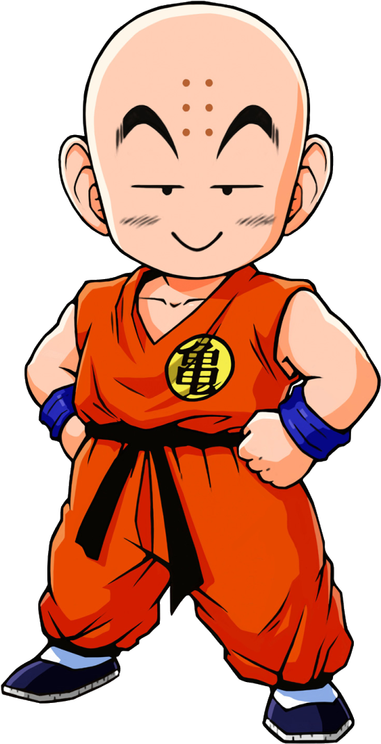 Krillin Gi Kuririn Dragon Ball Z (565x1080), Png Download