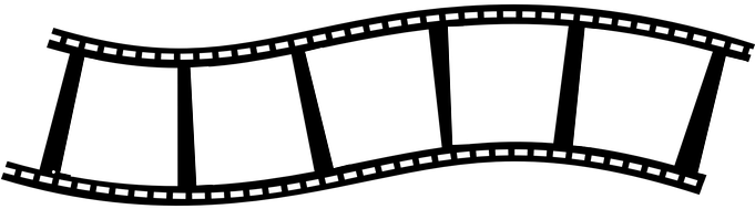Film Strip Reel Blank Black Photography Mo - Film Strip Png (680x340), Png Download