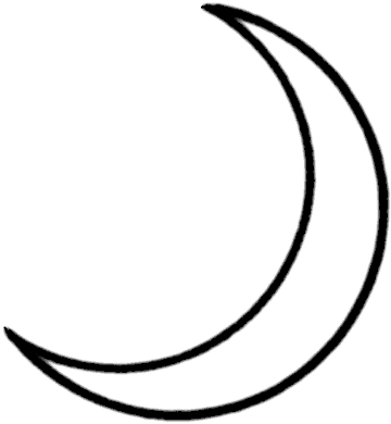 Crescent Moon Space Moon Moon Phases Crescent Moon - Clip Art Crescent Moon (368x400), Png Download
