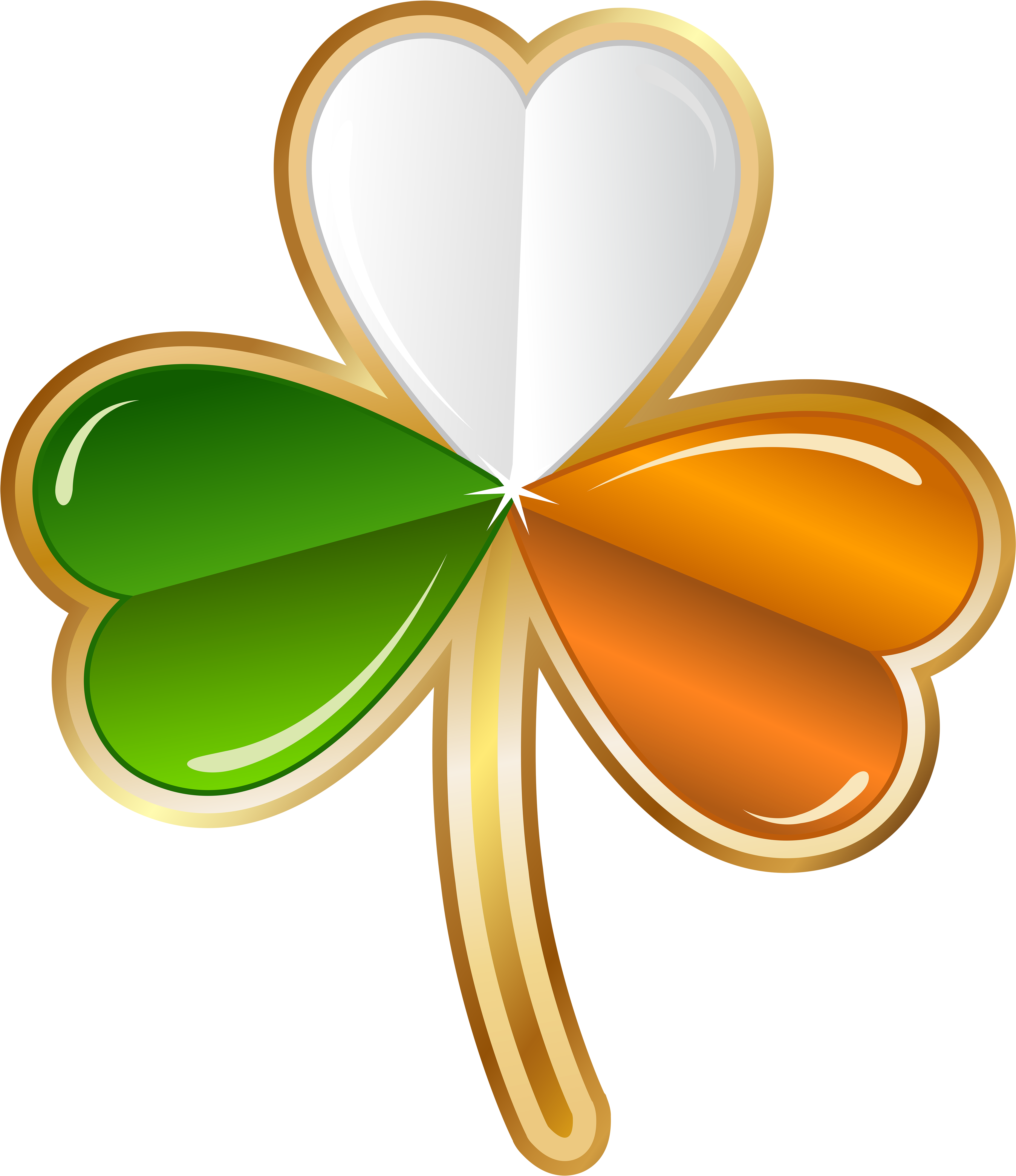 Celtic Heart Clipart At Getdrawings - Saint Patrick's Day Clip Transparent (5000x5678), Png Download