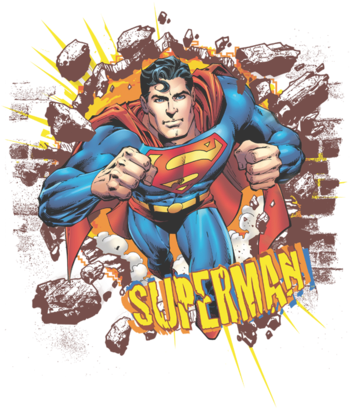 Superman Sorry About The Wall Men's Regular Fit T-shirt - Youth: Superman - Sorry About The Wall (400x460), Png Download