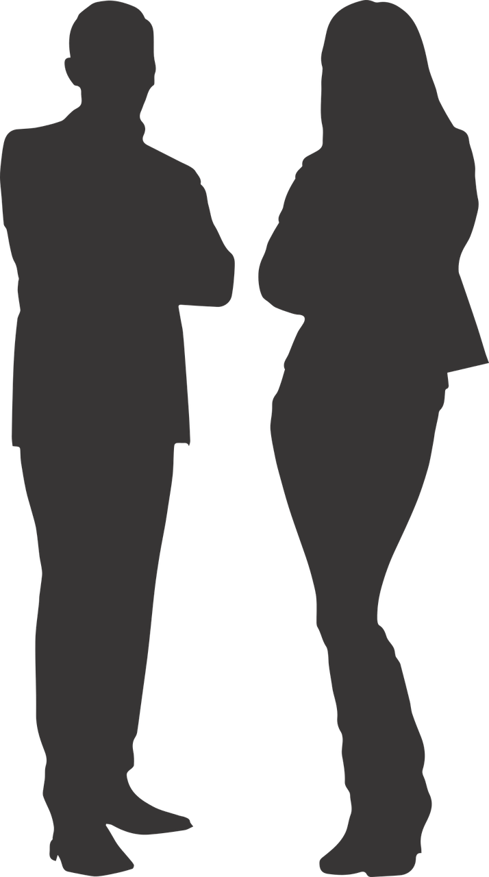 Miscellaneous - Man And Woman Silhouette (714x1280), Png Download