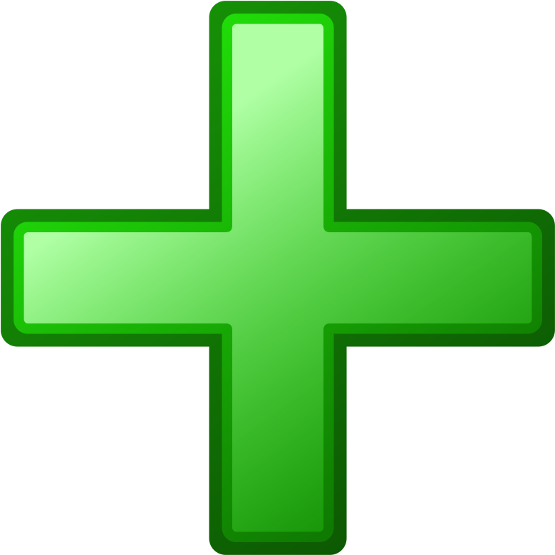Plus Sign With Transperancy Public Domain - Add Clipart (640x640), Png Download