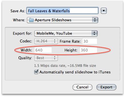 From Aperture, You Can Choose The Youtube Preset, But - Itunes (438x341), Png Download