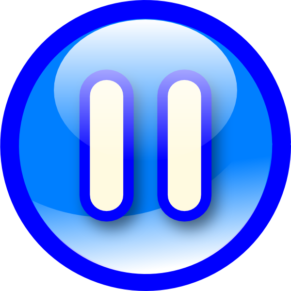 Free Icons Png - Pause Button Clipart (600x600), Png Download