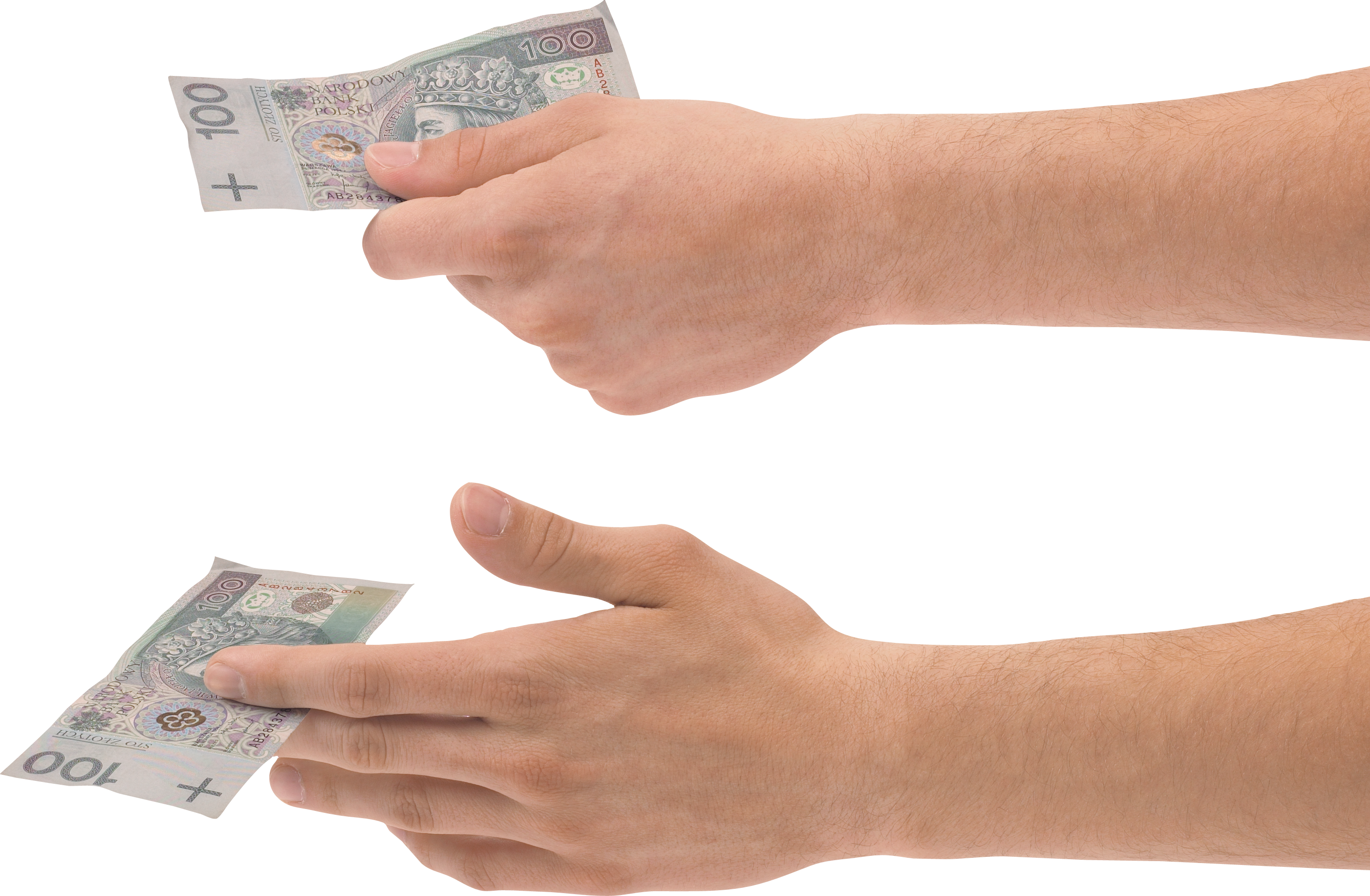 Hand Holding Money Png (2869x1876), Png Download