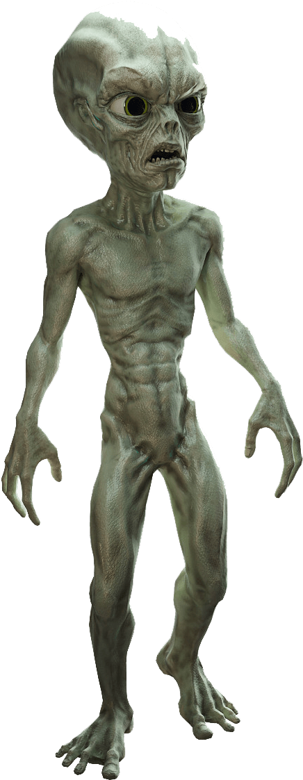 Alien Walking - Grey Alien Png (1200x1200), Png Download