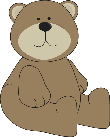 Bear Clipart - Sitting Bear Clip Art (356x442), Png Download