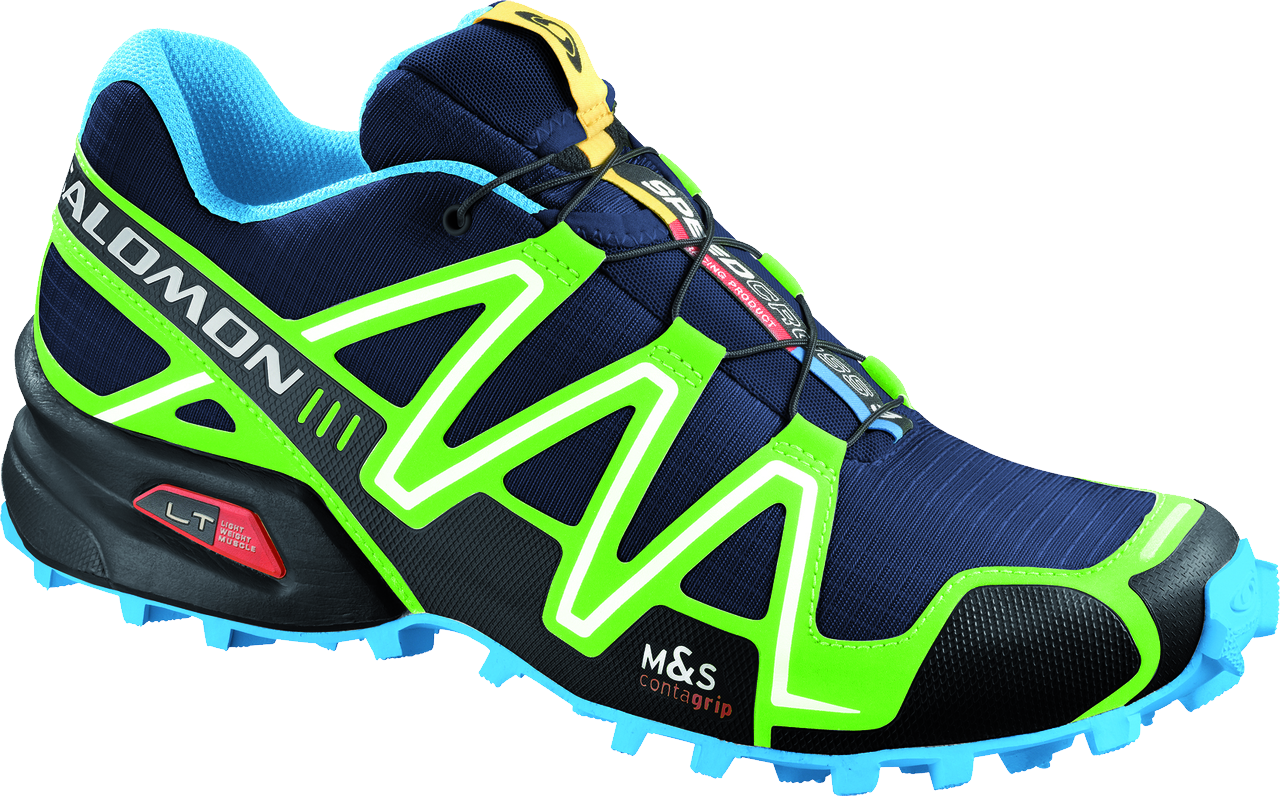 Running Shoes Png Image - Salomon Speedcross 3 Sneakers (1280x796), Png Download