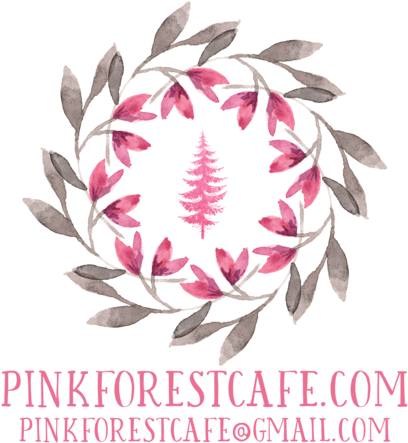 Pink Forest Cafe - Watercolor Boho Fox (450x463), Png Download